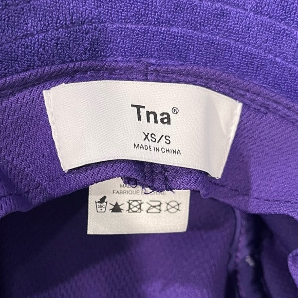 TNA Purple Terry Cloth Bucket Hat Sun Hat Size XS/S - Picture 4 of 7
